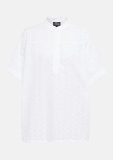 A.P.C. A. P.C. Judith embroidered cotton blouse
