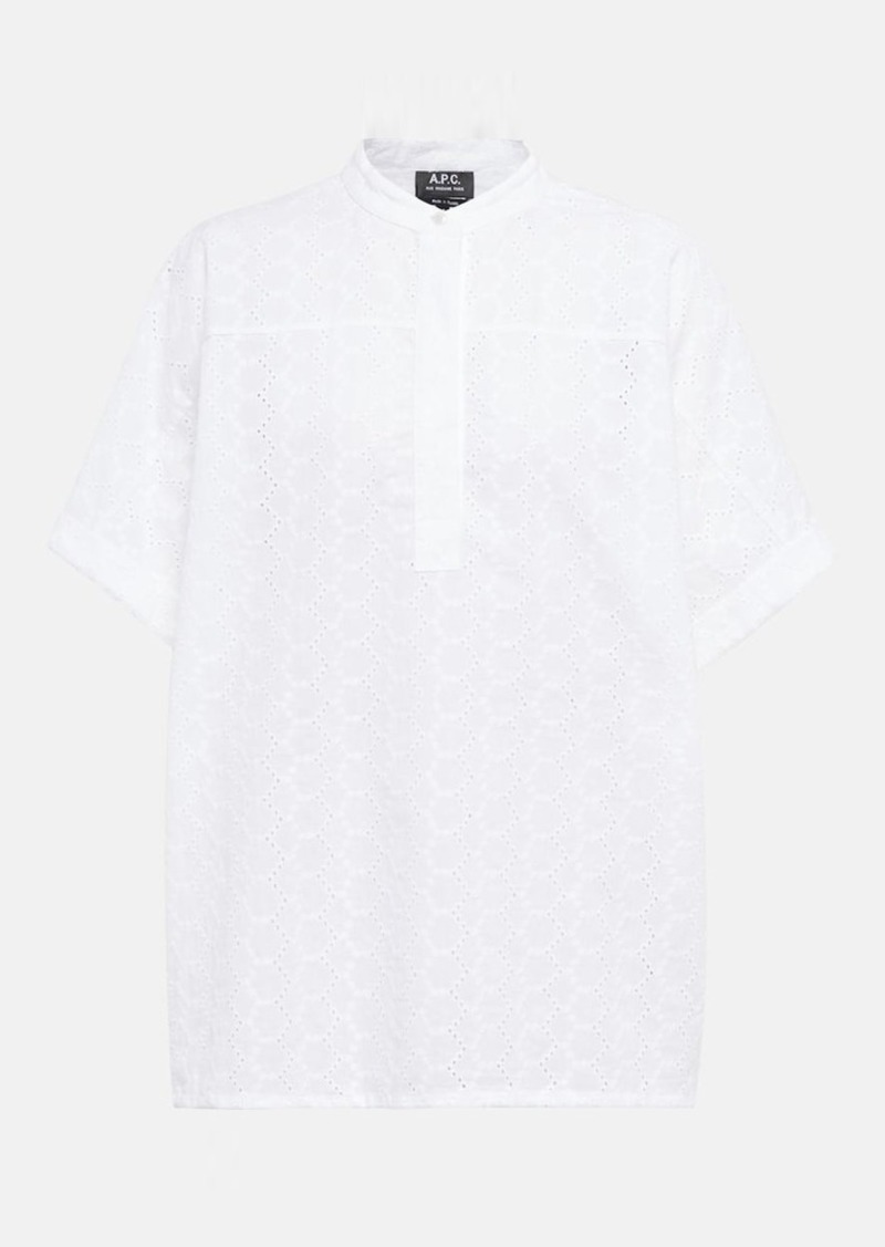 A.P.C. A. P.C. Judith embroidered cotton blouse