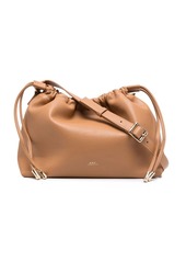 A.P.C. leather-effect drawstring crossbody bag