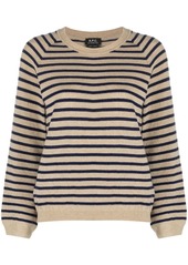 A.P.C. Lilas striped wool jumper