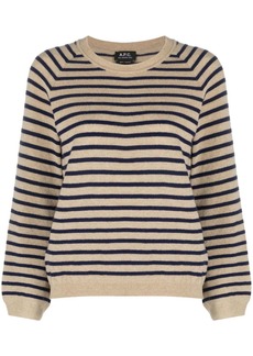 A.P.C. Lilas striped wool jumper