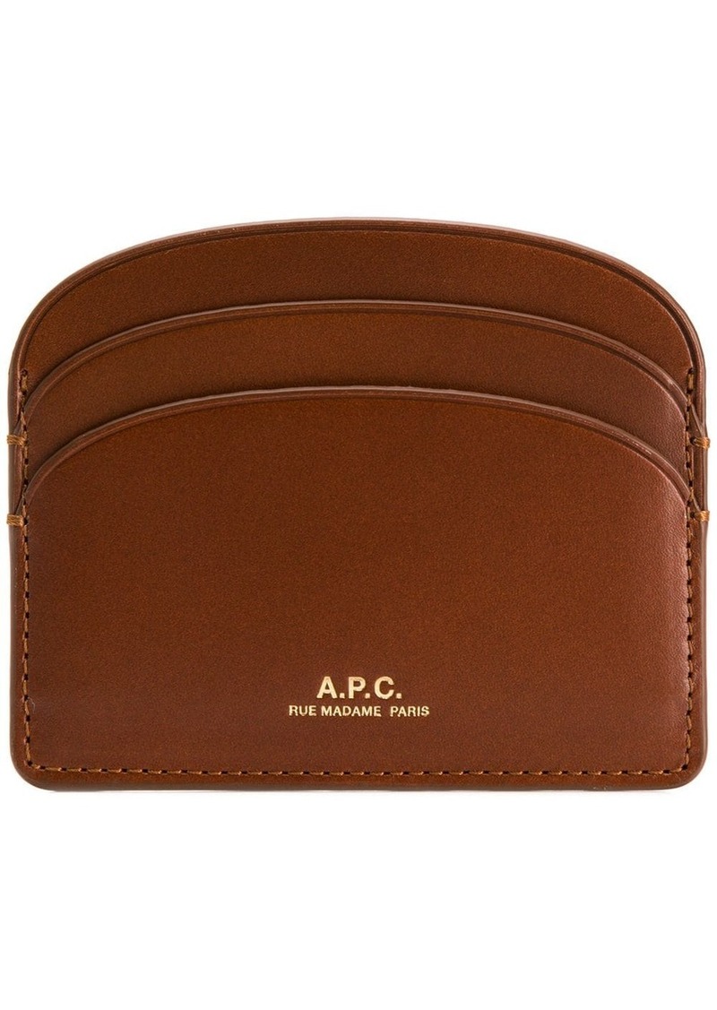 A.P.C. logo-stamp cardholder