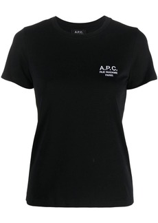 A.P.C. logo-embroidered T-shirt