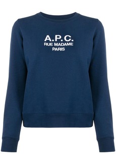 A.P.C. logo knitted top