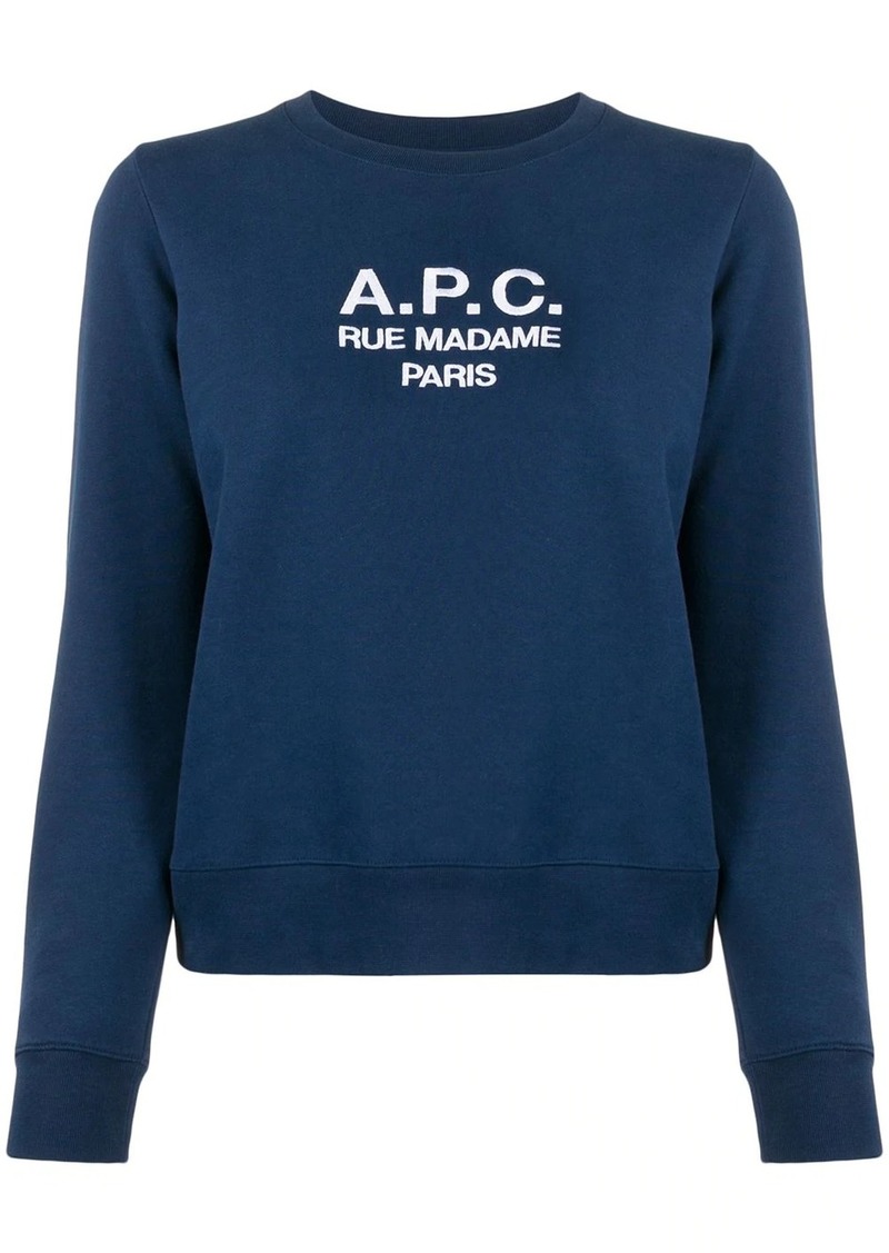 A.P.C. logo knitted top