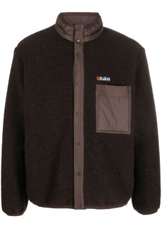 A.P.C. logo-patch wool-blend jacket