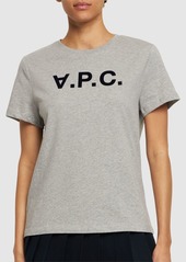 A.P.C. Logo Print Cotton Jersey T-shirt