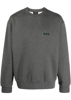 A.P.C. logo-print cotton sweatshirt