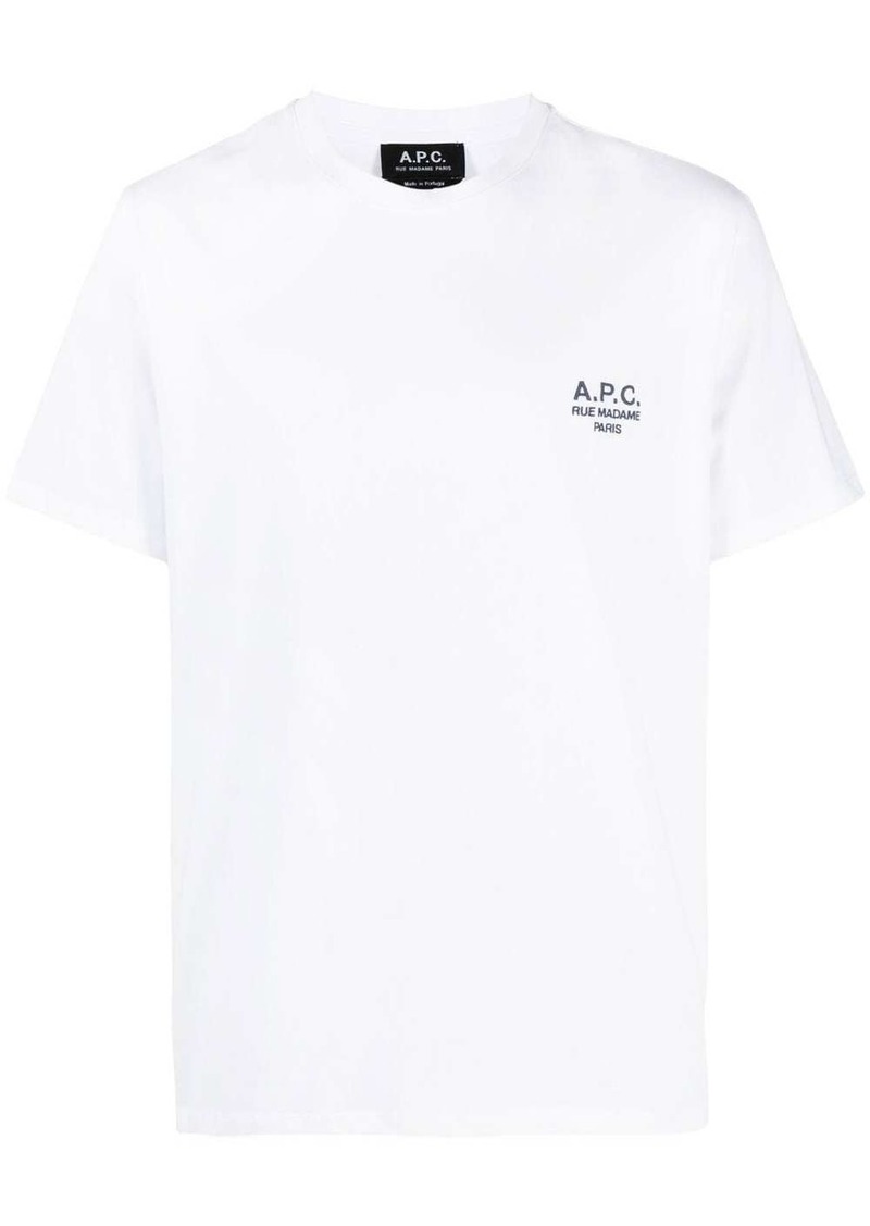 A.P.C. logo-print cotton T-shirt