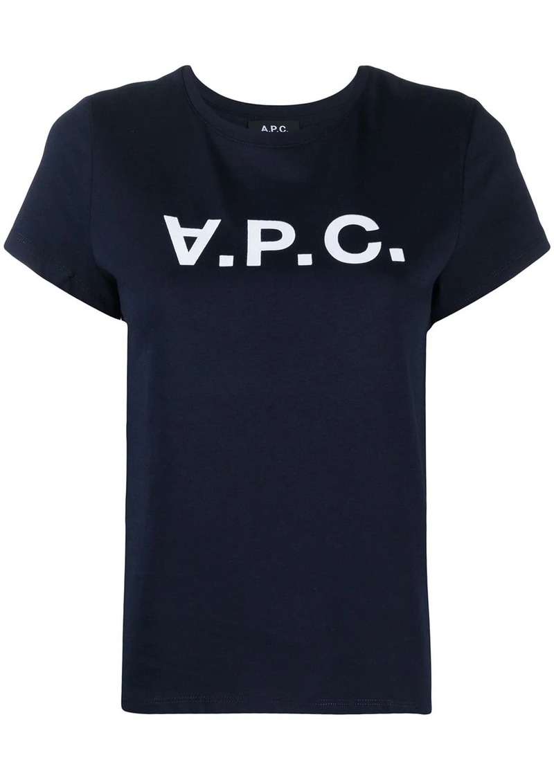 A.P.C. logo-print cotton t-shirt