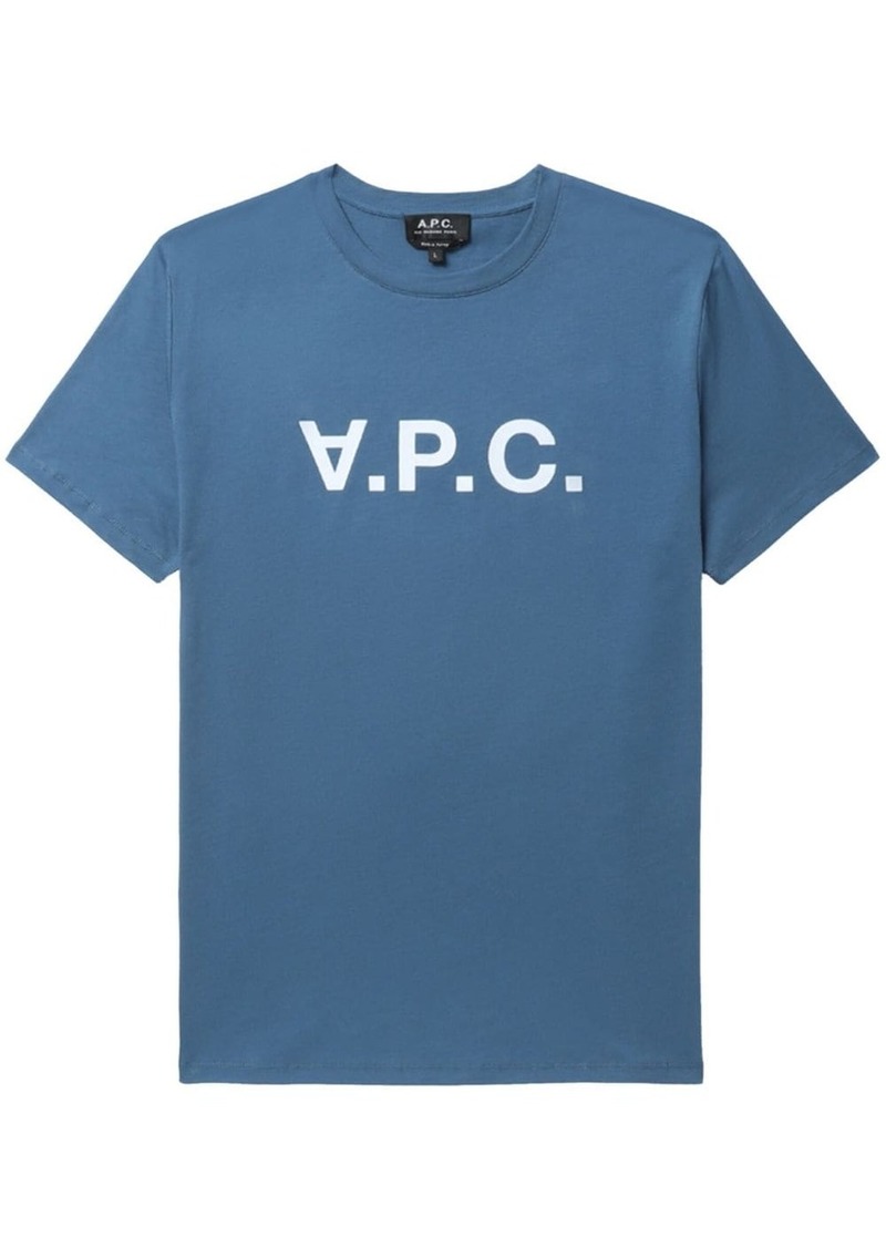 A.P.C. logo-print cotton T-shirt