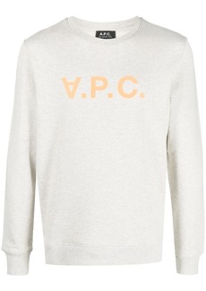 A.P.C. logo-print crew-neck sweatshirt