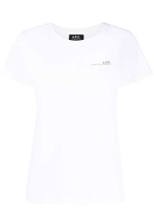 A.P.C. logo-print crew neck T-shirt