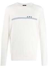 A.P.C. logo print jumper