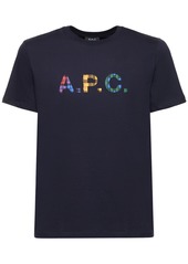 A.P.C. Logo Print Organic Cotton Jersey T-shirt