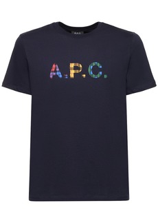 A.P.C. Logo Print Organic Cotton Jersey T-shirt