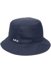 A.P.C. logo-print padded bucket hat