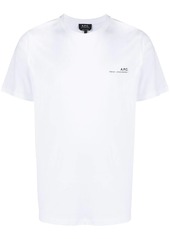 A.P.C. logo print short-sleeved T-shirt