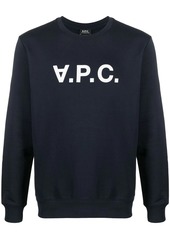 A.P.C. logo print sweatshirt