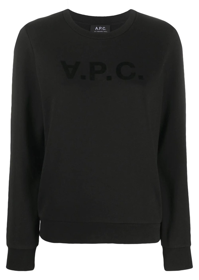 A.P.C. logo print sweatshirt