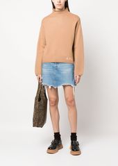 A.P.C. logo-print virgin-wool jumper