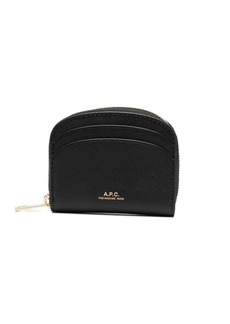 A.P.C. logo-print zip-fastening purse