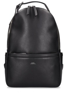 A.P.C. Logo Recycled Faux Leather Backpack