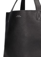 A.P.C. Logo Small Leather Tote Bag