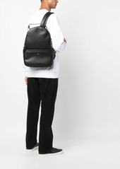 A.P.C. logo-stamp faux-leather backpack