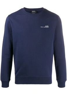 A.P.C. Item logo-print cotton sweatshirt