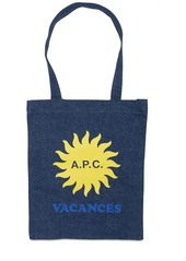 A.P.C. Lou Vacances Denim Tote Bag