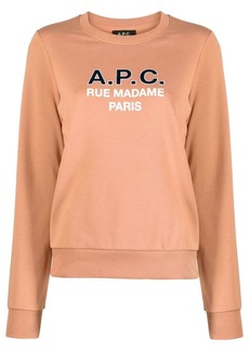 A.P.C. Madame logo-print cotton sweatshirt