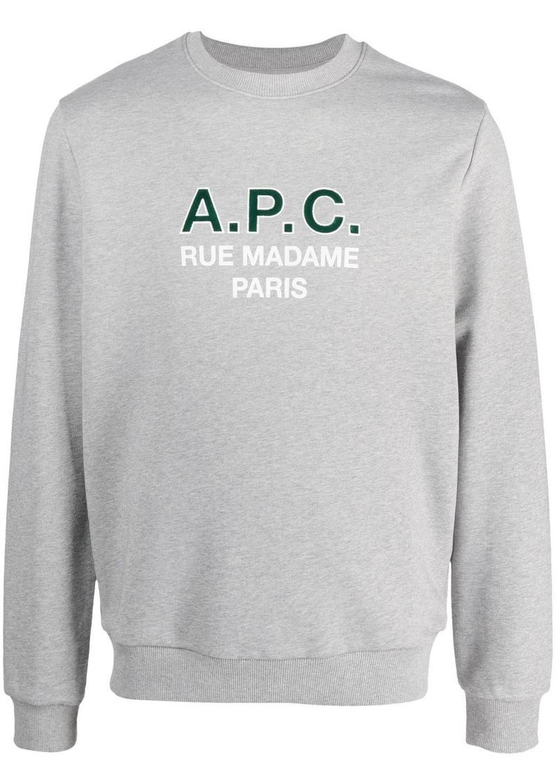 A.P.C. Madame logo-print cotton sweatshirt