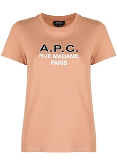A.P.C. Madame logo-print cotton T-shirt