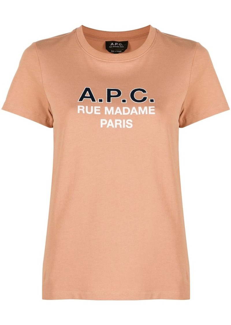 A.P.C. Madame logo-print cotton T-shirt