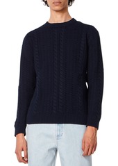 A.P.C. Men's Clay Cable-Knit Pullover Sweater