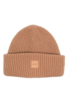 A.P.C. Michelle logo-patch beanie