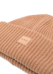 A.P.C. Michelle logo-patch beanie