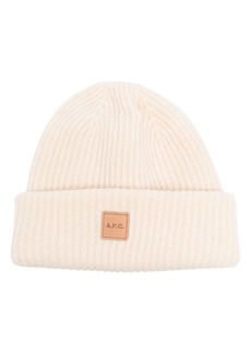 A.P.C. Michelle logo-patch beanie