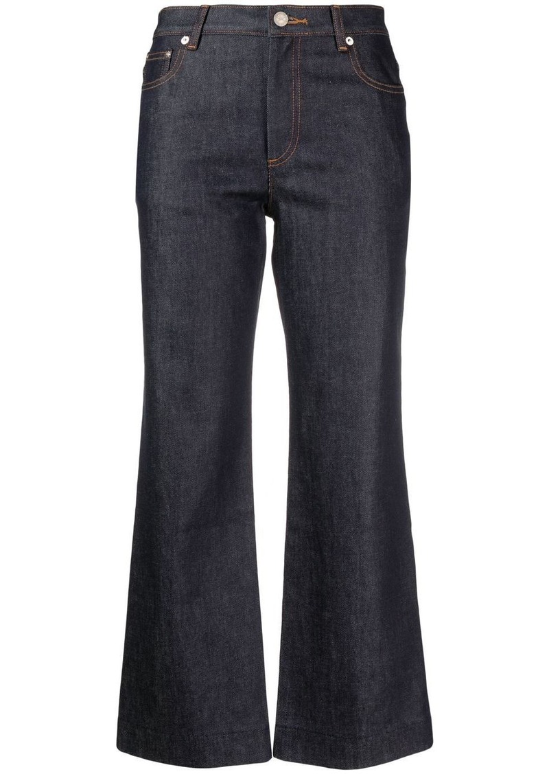 A.P.C. mid-rise cropped jeans