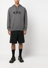 A.P.C. Milo logo-print drawstring hoodie