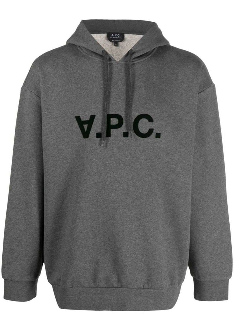 A.P.C. Milo logo-print drawstring hoodie