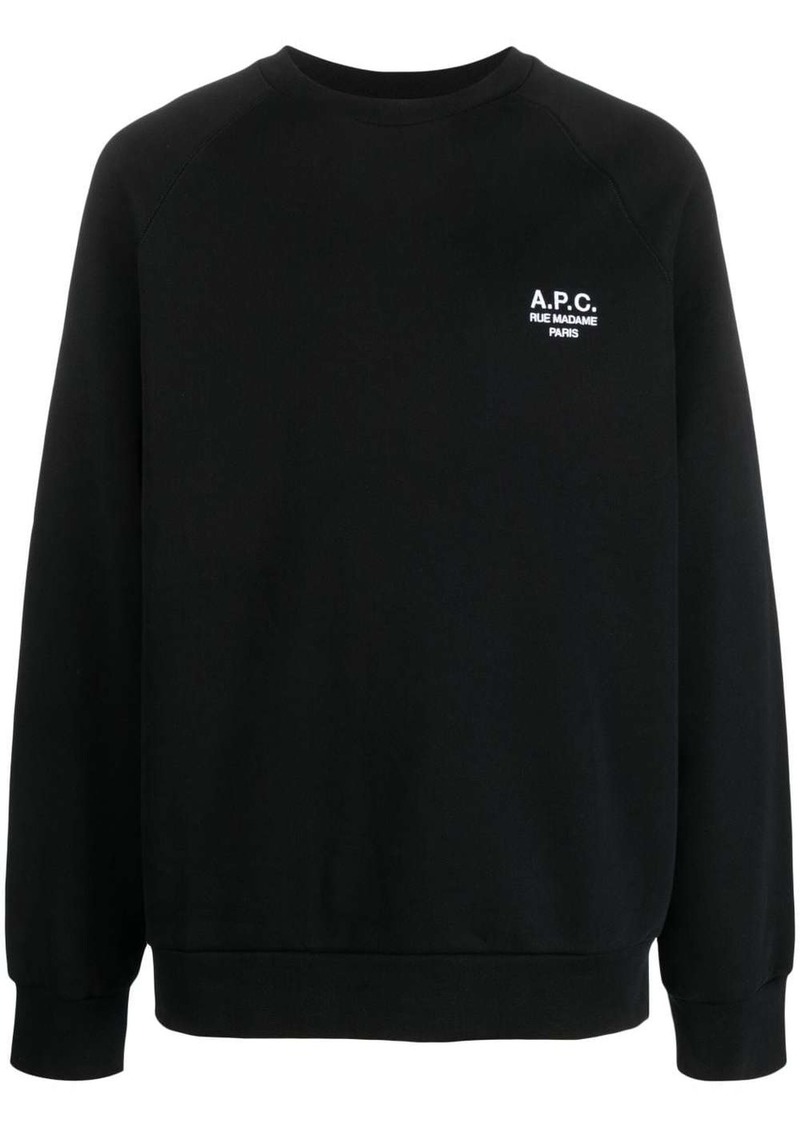 A.P.C. Milton logo-embroidered sweatshirt