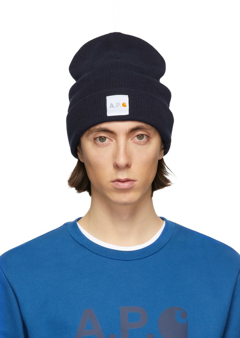 carhartt beanie on head