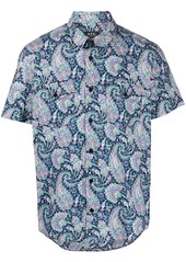 A.P.C. paisley-print short-sleeve shirt