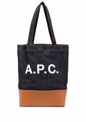 A.P.C. Axel panelled tote bag