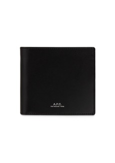 A.P.C. Printed Logo Leather Billfold Wallet