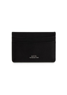 A.P.C. Printed Logo Leather Card Holder