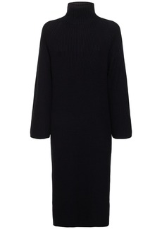 A.P.C. Prisca Wool Knit Turtleneck Midi Dress