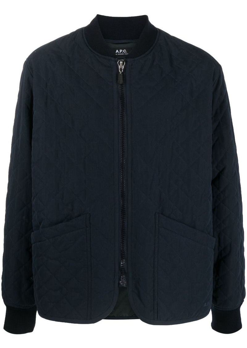 A.P.C. quilted bomber jacket